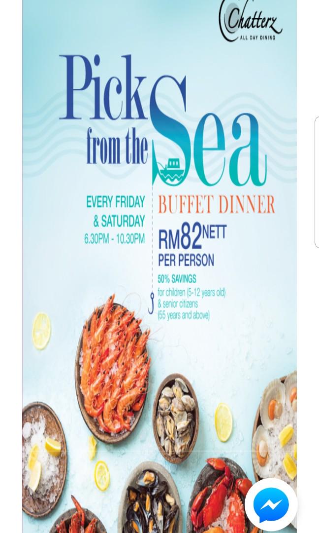 Hatten Hotel Melaka Malacca All Day Dining Buffet At Chatterz For 2 Person 5 Vouchers Left Tickets Vouchers Vouchers On Carousell