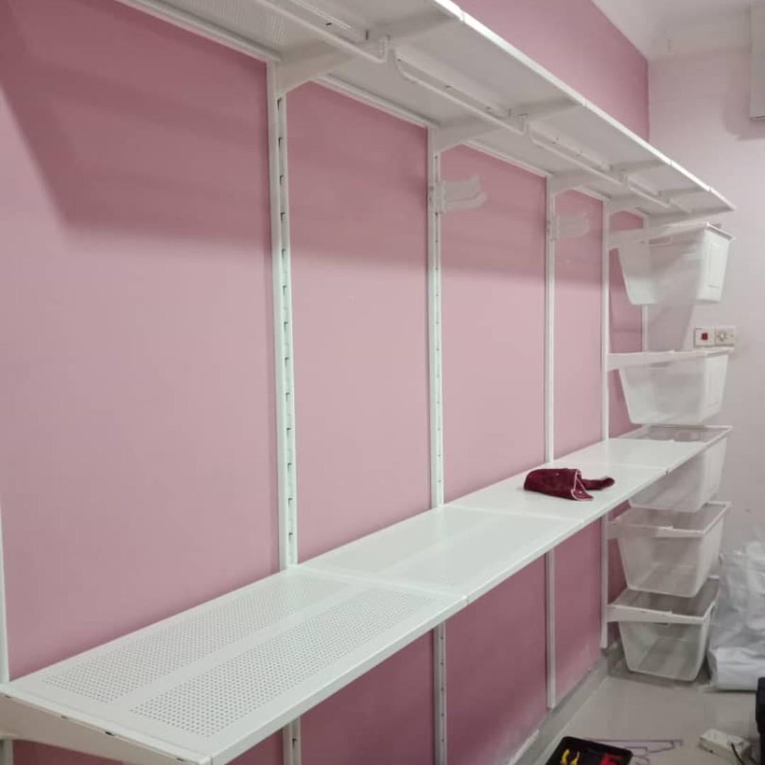 Ikea Algot Based Open Wardrobe Design And Build Service Home