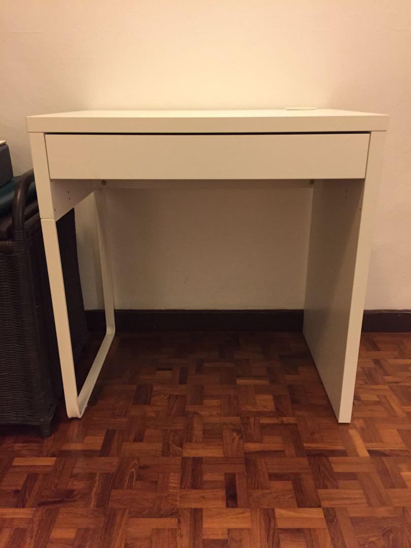 Ikea Micke Small Desk Furniture Tables Chairs On Carousell