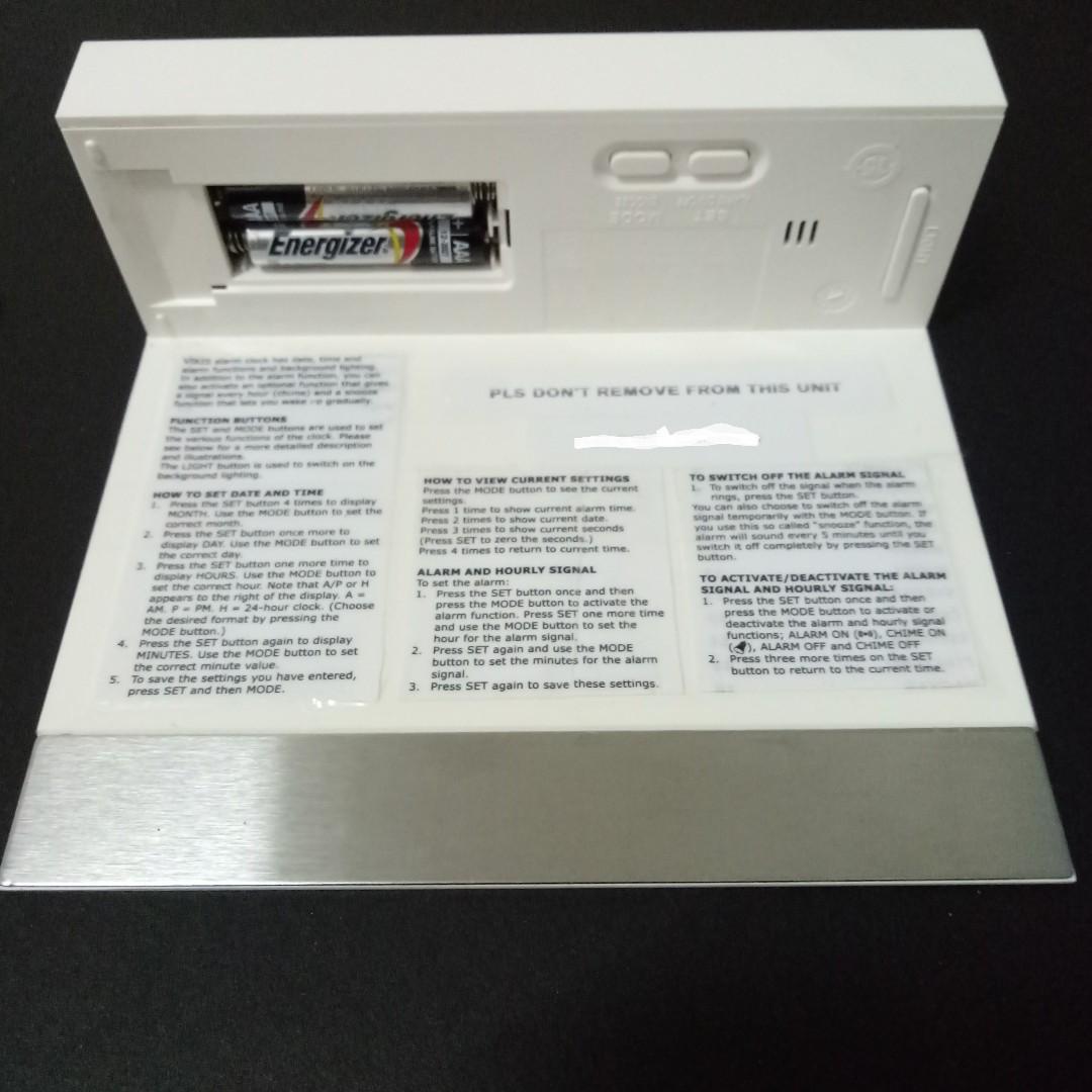 IKEA Vikis Alarm Clock, Furniture & Home Living, Home Decor, Clocks on