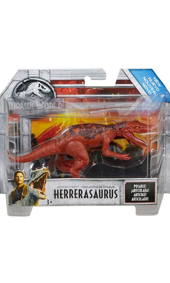Sold Jurassic World Attack Pack Herrerasaurus, Hobbies Toys