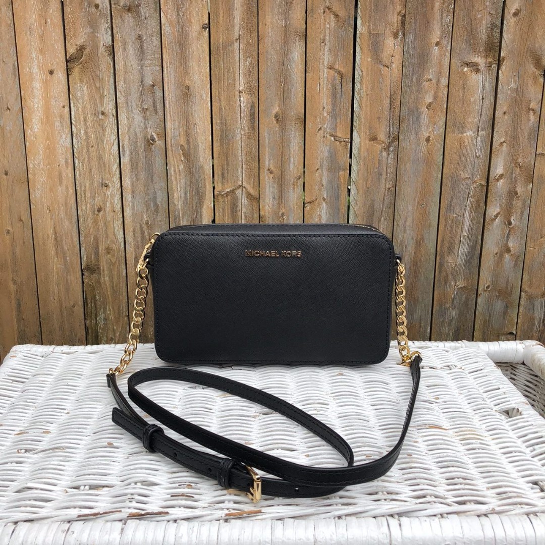 Michael kors medium ew crossbody bag black clearance