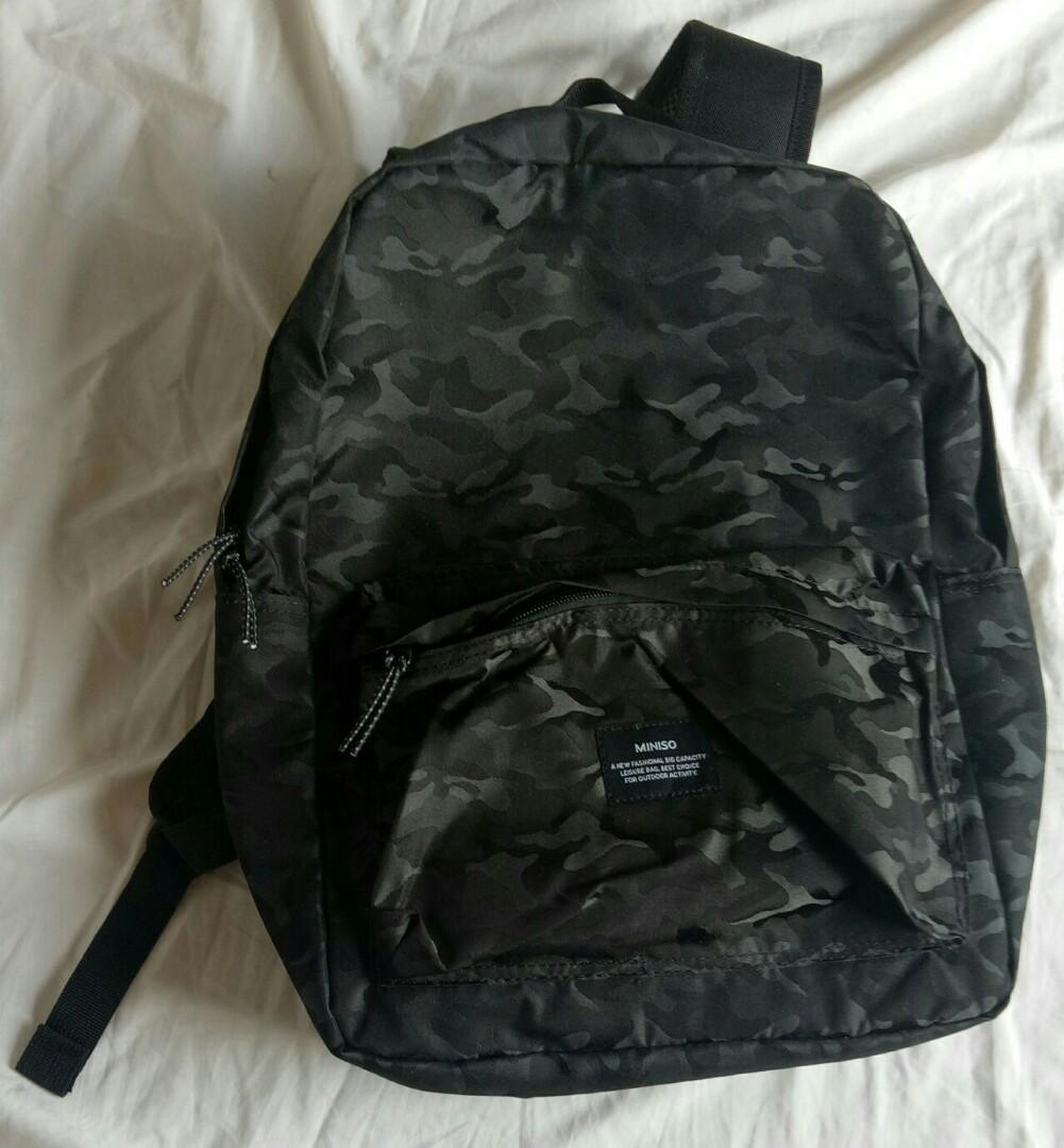 Miniso camouflage backpack 2025