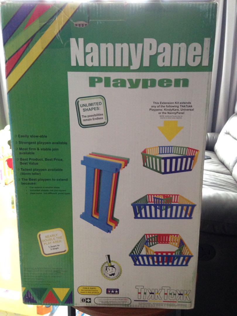 Tikk Tokk Nanny Panel Playpen Extension Pack