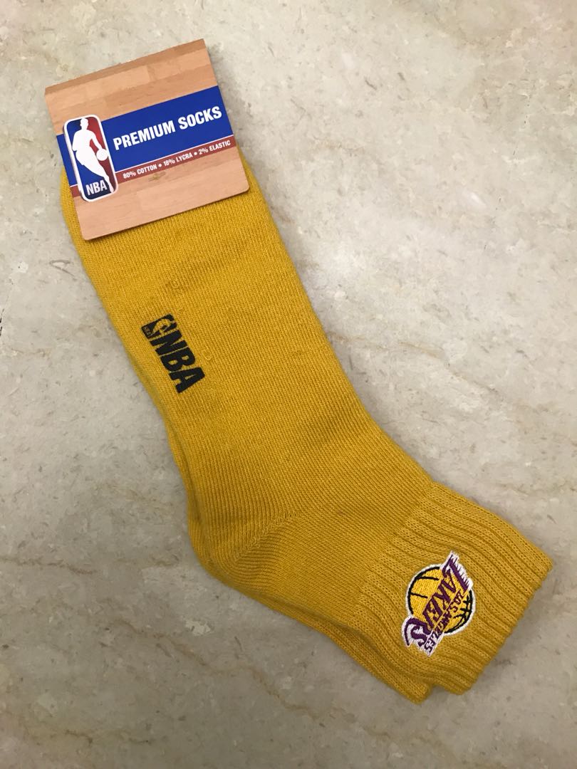 yellow nba socks