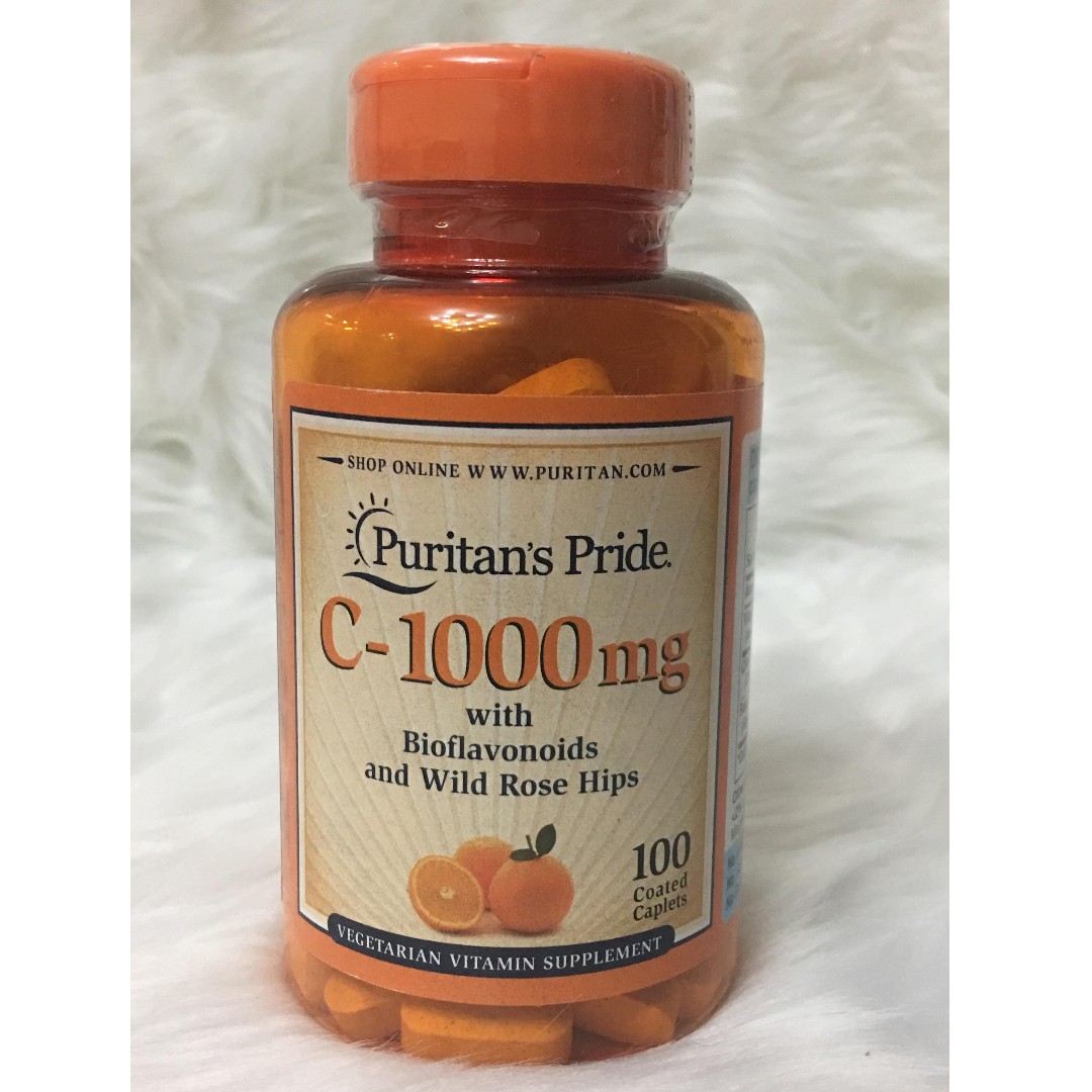 Puritan S Pride Vitamin C 1000 Mg Bioflavonoids 100 Caplets On Carousell