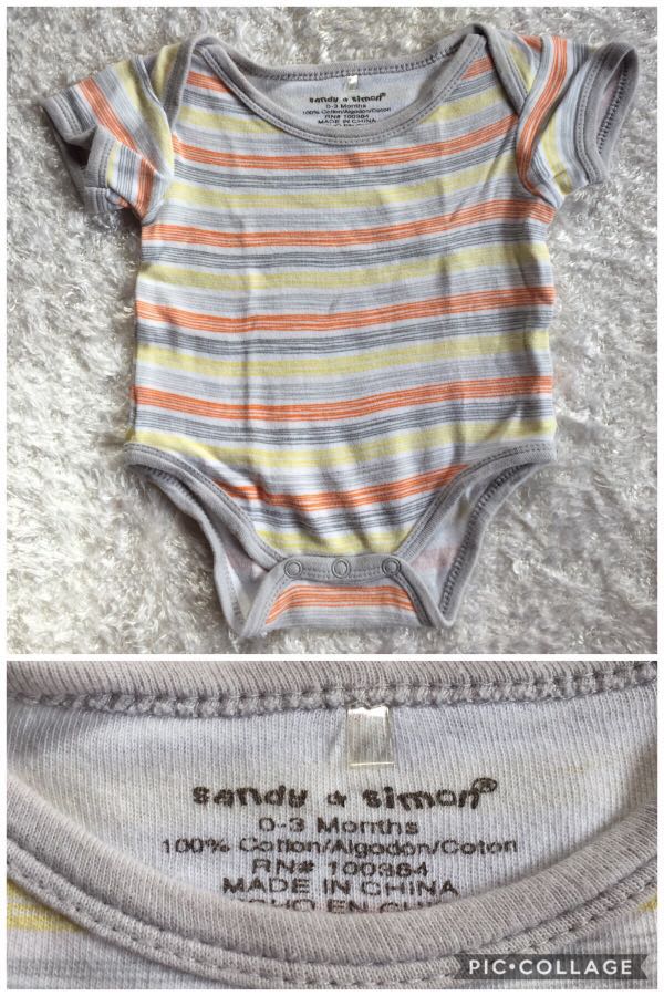 Sandy Simon Onesie Babies Kids Babies Apparel On Carousell