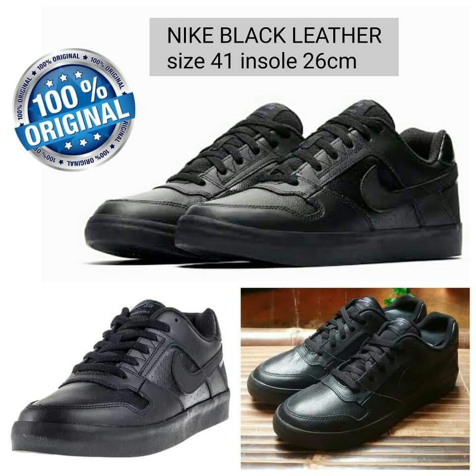 Sepatu Nike Original Black Leather 