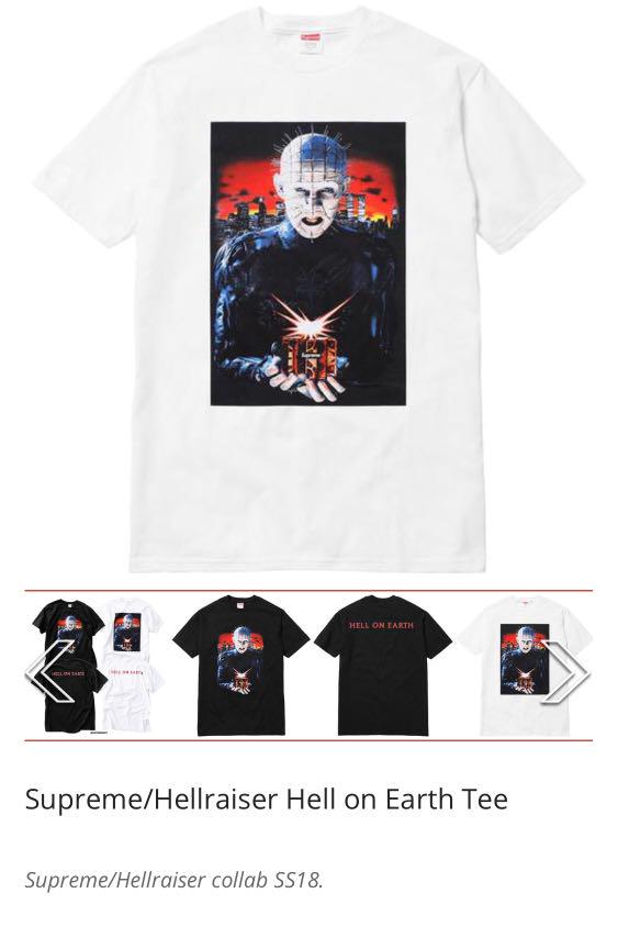 supreme hellraiser tee white