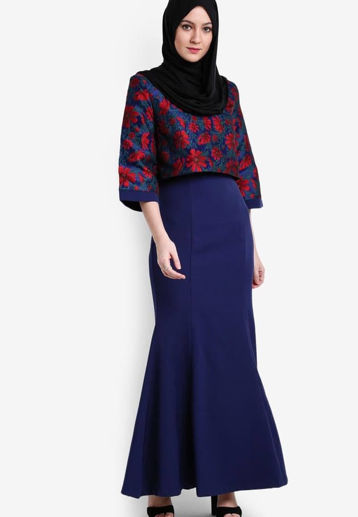 Zalia jacquard double layer dress sales