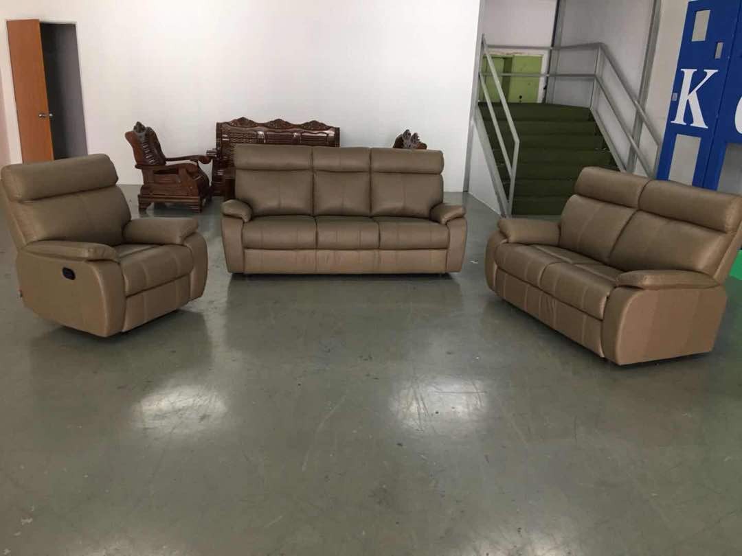 100 Natural Cow Leather Sofa
