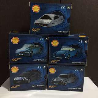 James Bond 007 vintage cars collectibles  