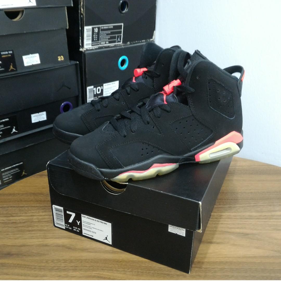 Air Jordan 6 Infrared 7y, Women's 