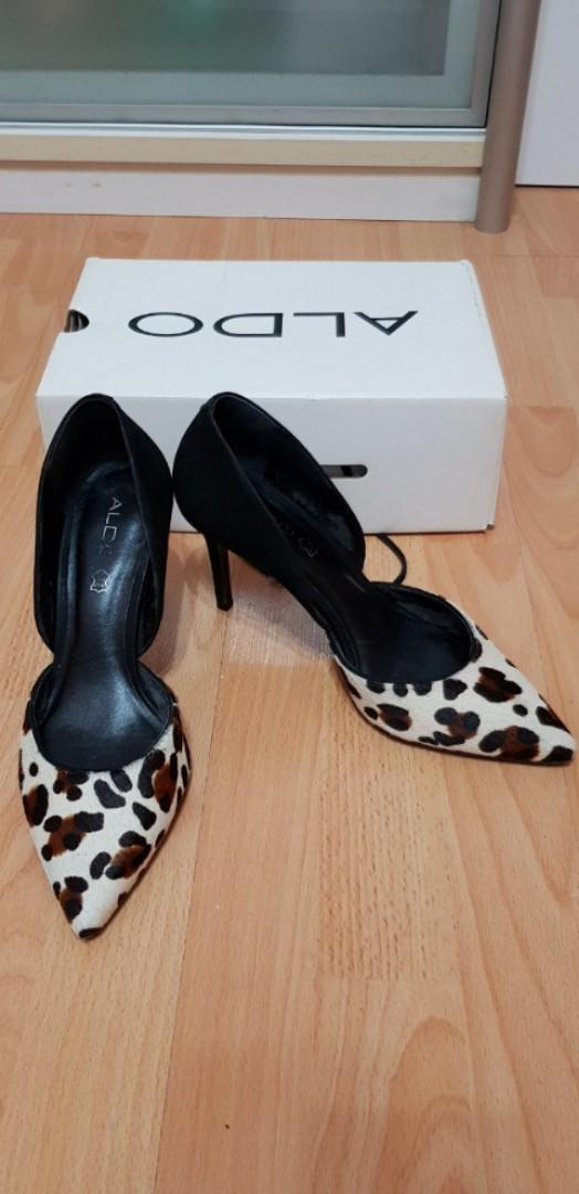 Aldo Leopard Print D orsay Pumps US 8.5 EU 39 Women s Fashion Footwear Flats on Carousell