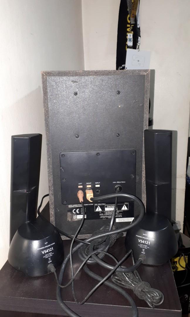 Altec Lansing VS4121 Computer Speaker set w Subwoofer, Audio, Soundbars