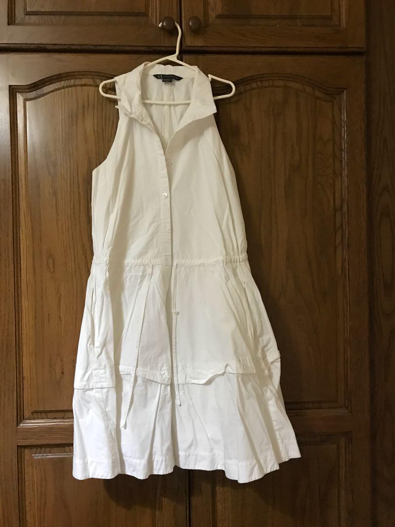 AX Armani Exchange white dress