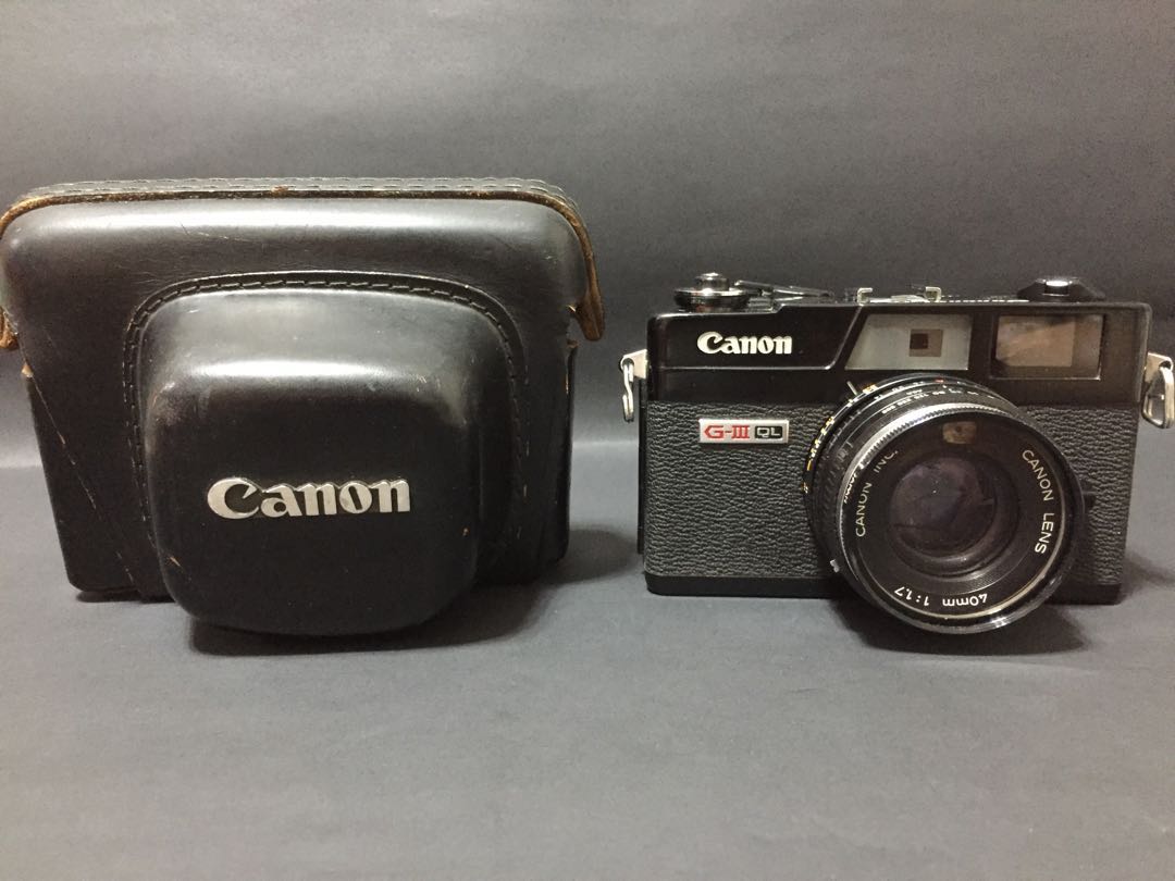 Canon Canonet QL17 GIII(罕有黑機）, 攝影器材, 相機- Carousell