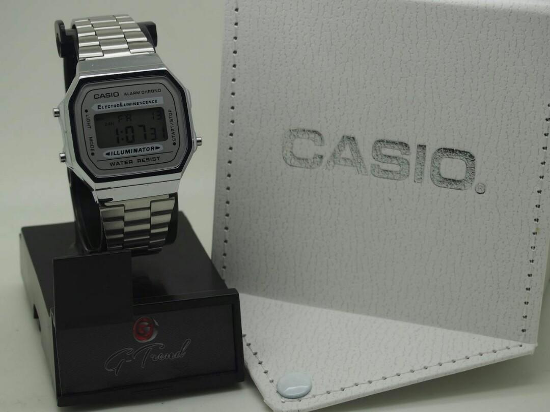 CASIO A168 Silver, Luxury, Watches on Carousell