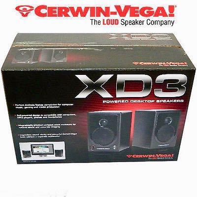 Cerwin vega xd3 sales powered desktop speakers