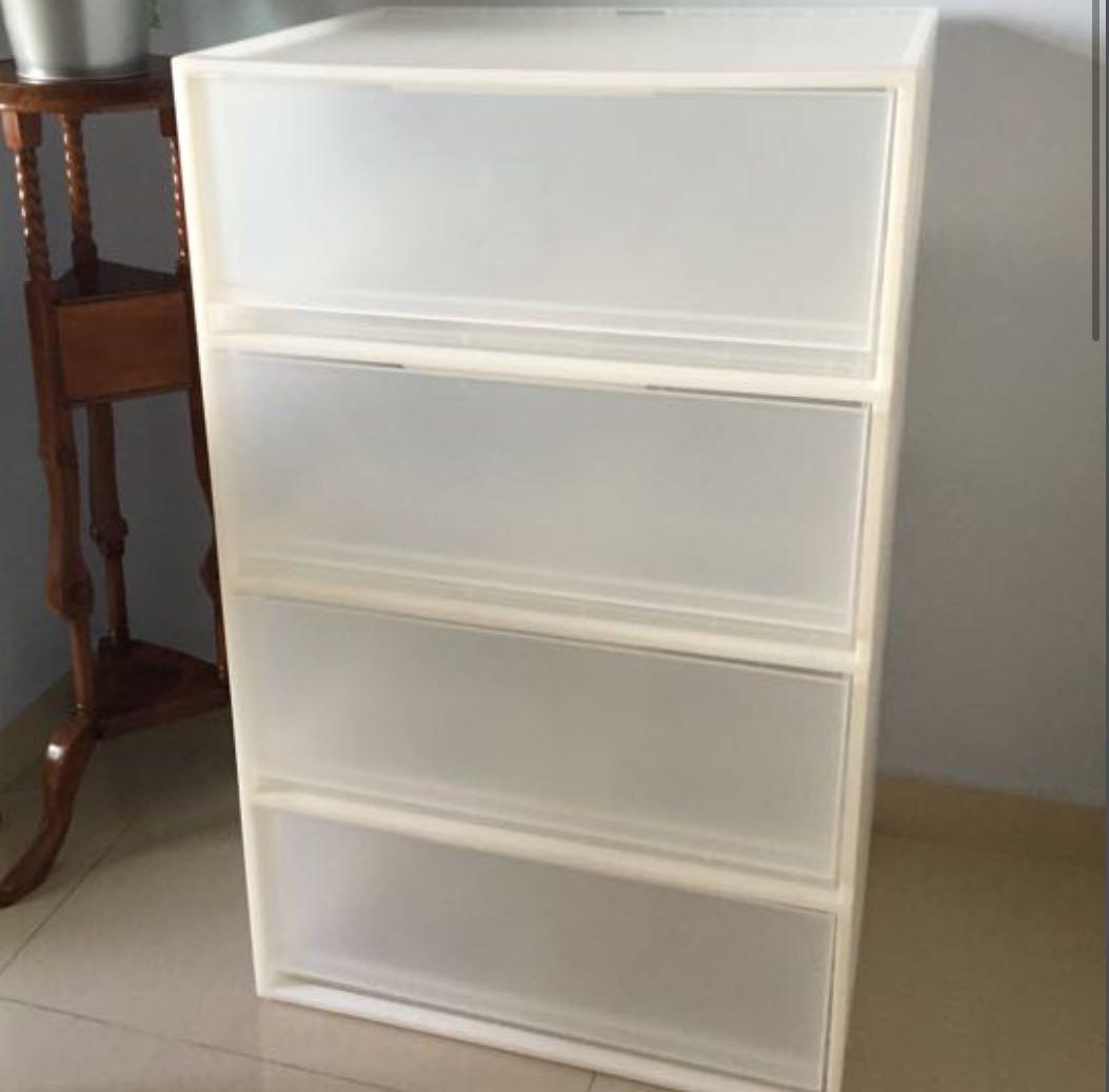 Chest Of Drawers Muji Furniture Shelves Drawers On Carousell
