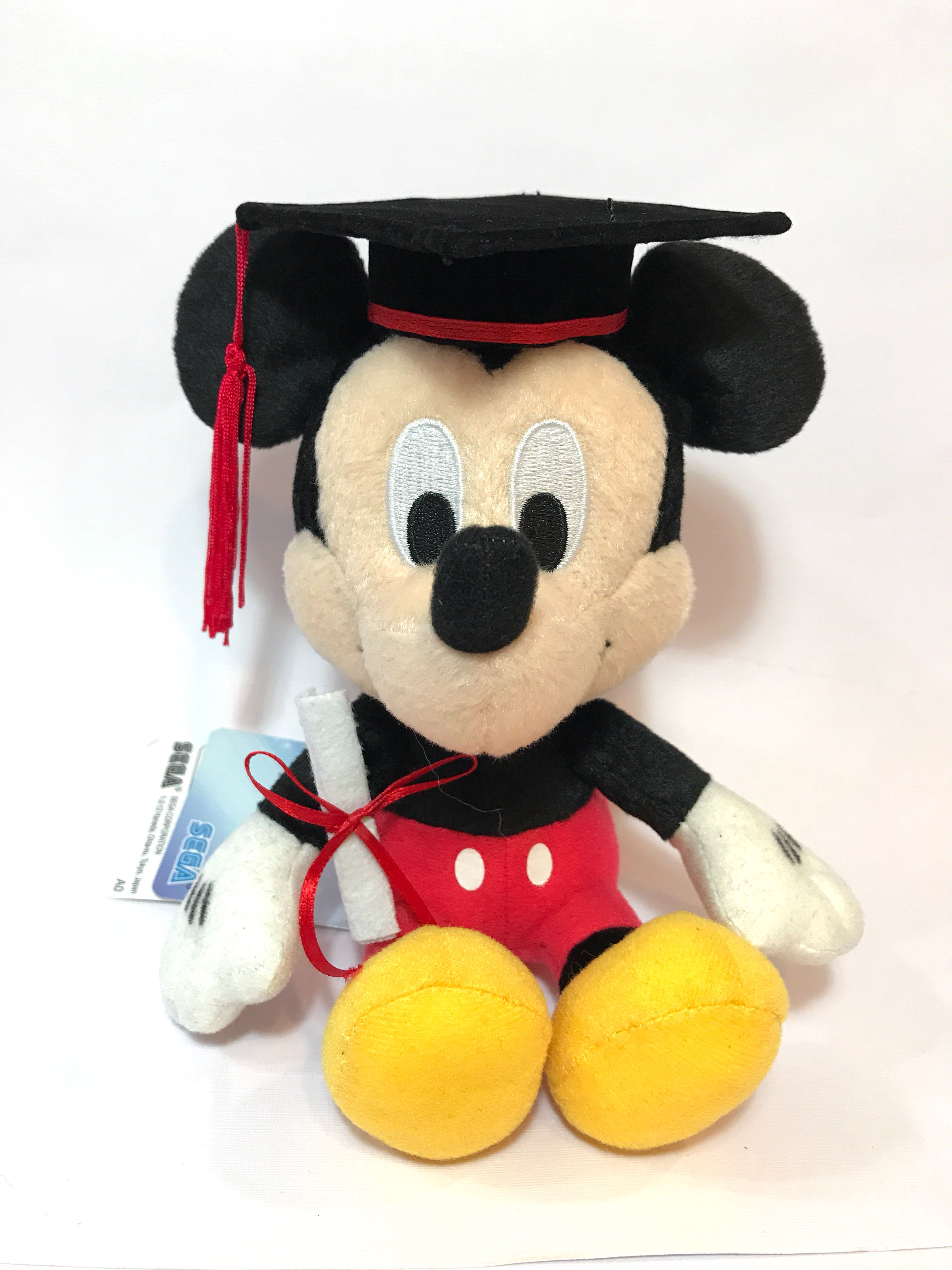 mickey mouse graduation plush
