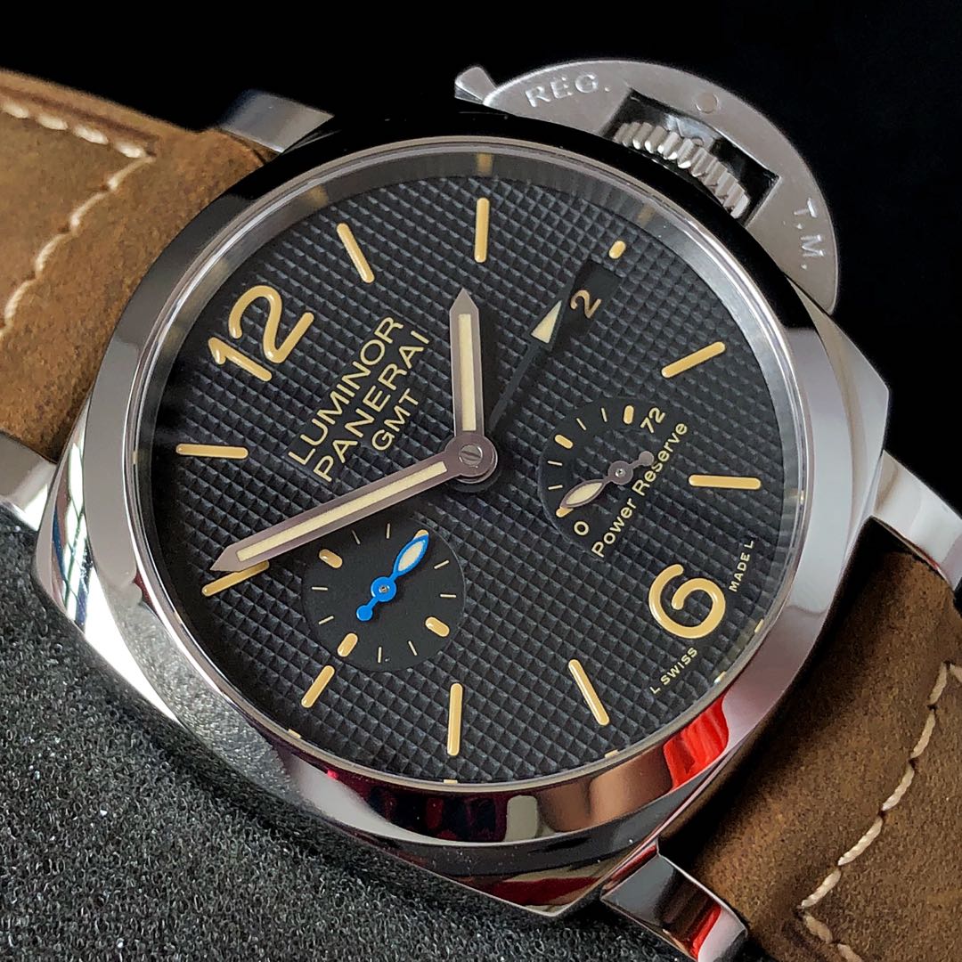 FS.BNIB PANERAI LUMINOR 1950 3 DAYS GMT POWER RESERVE AUTOMATIC ACCIAIO 42MM WATCH PAM01537 PAM1537