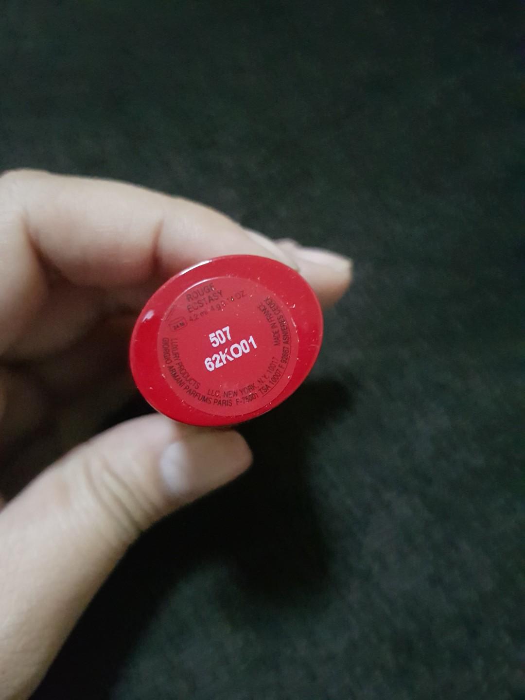 Giorgio Armani Lipstick (Category: Makeup) located in Manila. Submitted by queenbeea (Listing ID 179750835, Image 3). Description: Authentic Giorgio Armani Lipstick Kindly browse the photos for available shades.
