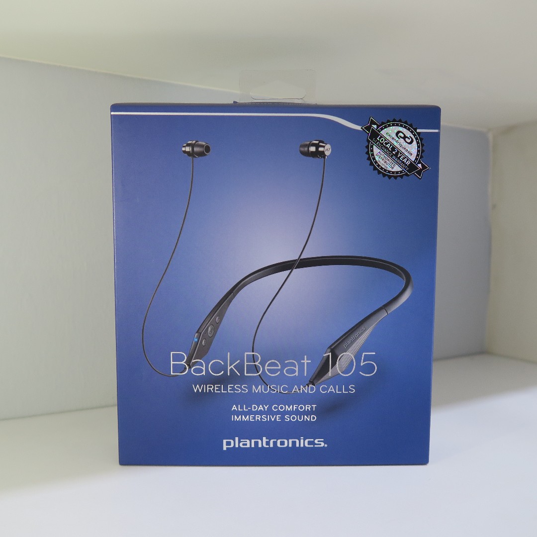 GOOD DEAL Plantronics Backbeat 105 Wireless Headphone Black Audio Headphones Headsets on Carousell