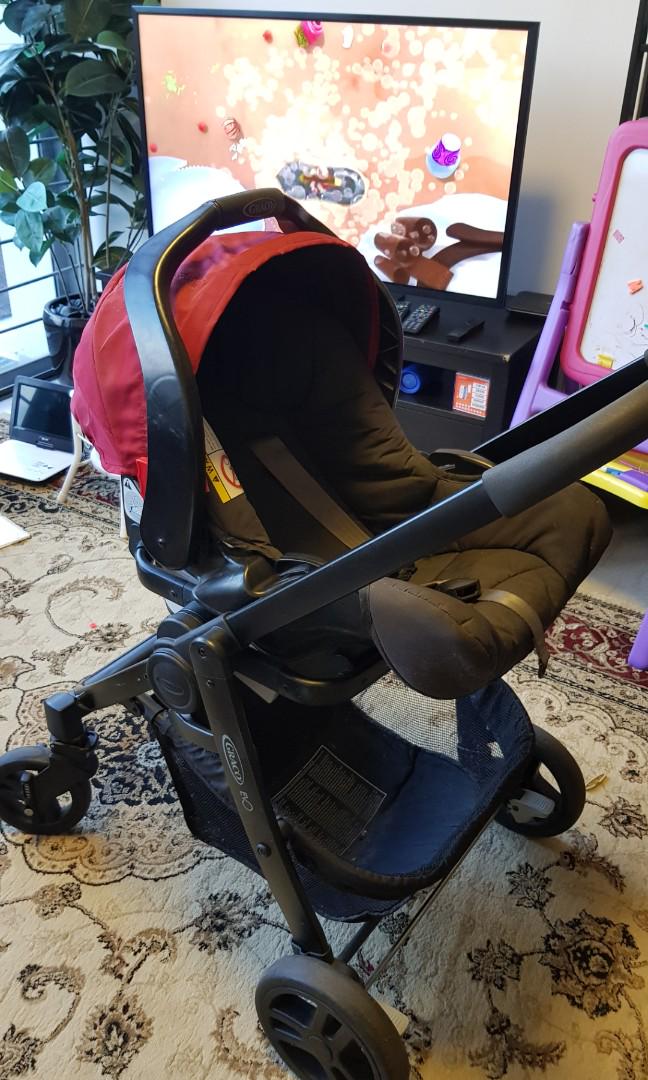 Poussette graco evo rose store