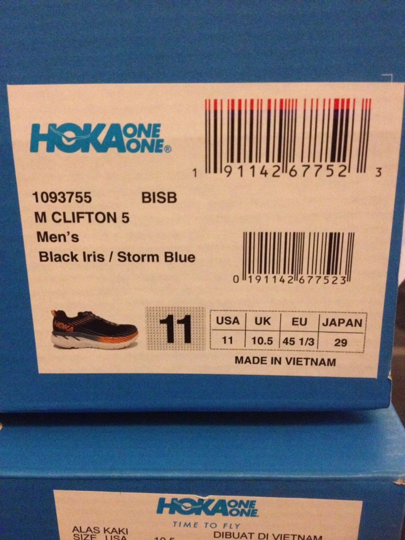 hoka size 1