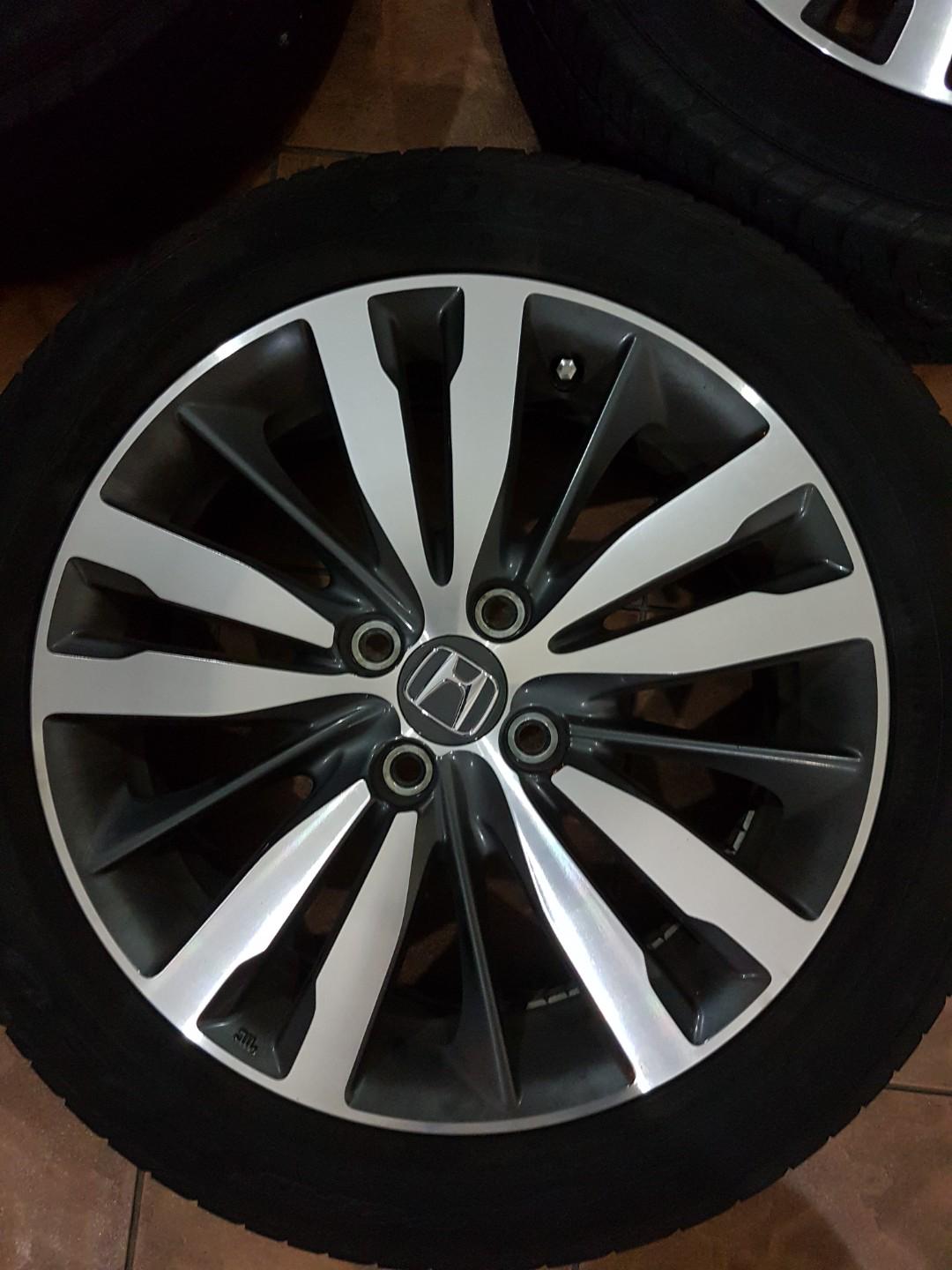 Honda Jazz (GK5) stock rims & tires, Car Accessories, Tyres & Rims on