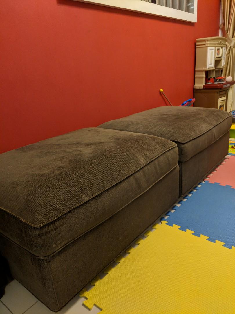 Leg rest sofa, Furniture & Home Living, Furniture, Sofas on Carousell