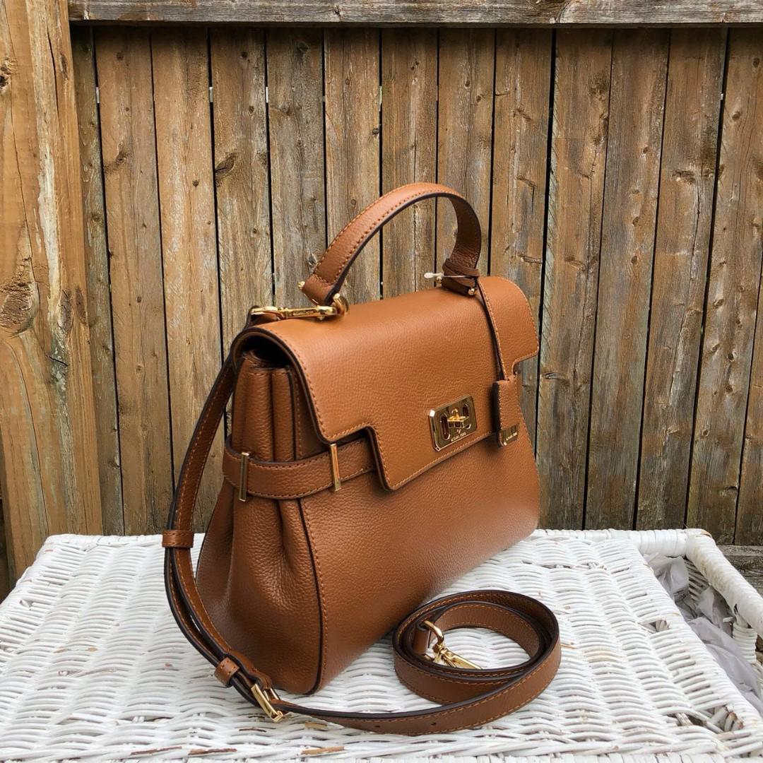 Michael Kors Karson Medium Top Handle Satchel in luggage
