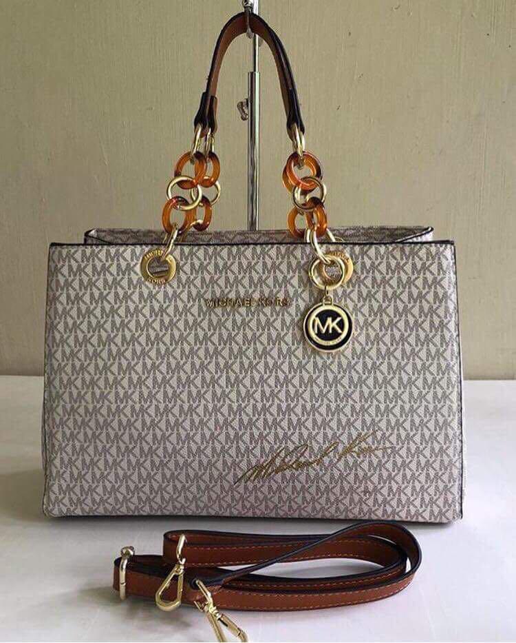 MK Cynthia Medium Logo Satchel Limited Edition Women s Fashion
