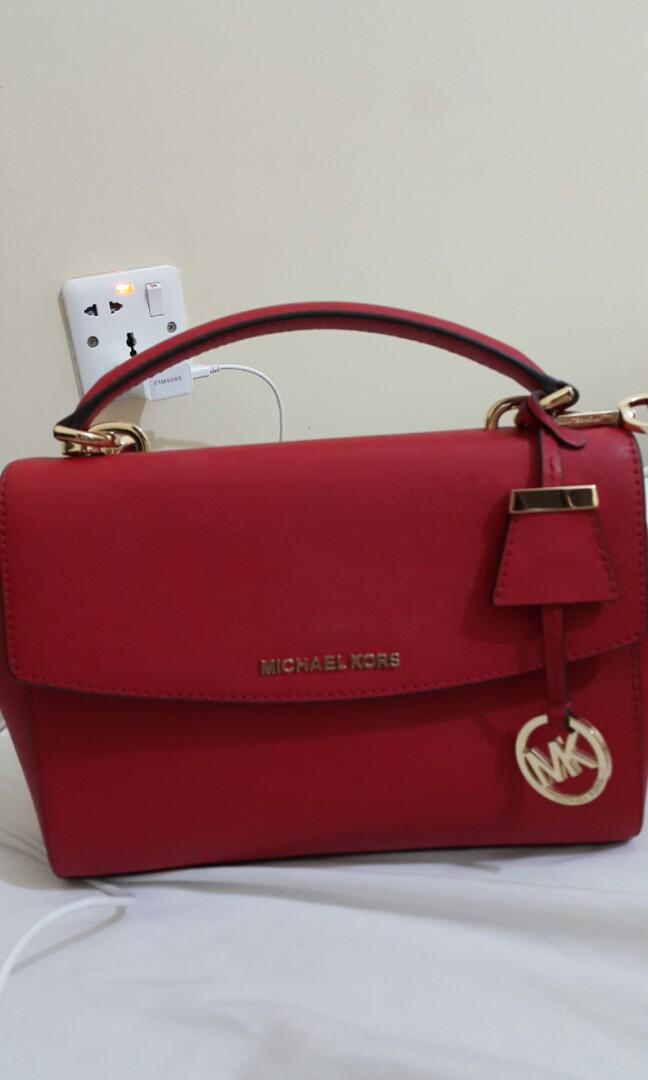 Mk red sling bag Clearance