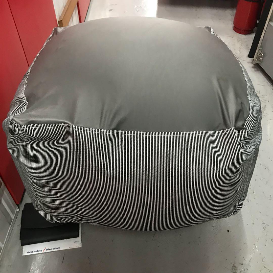 Muji Bean Bag with Hickory/Denim Cover, Furniture & Home Living, Home