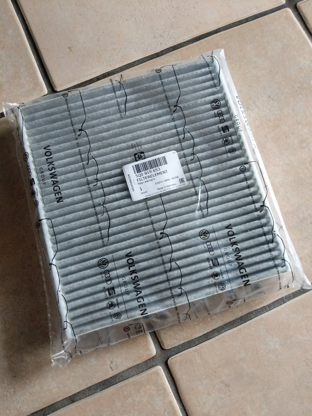 New aircon filter for Volkswagen Golf 7, Car Accessories, Accessories