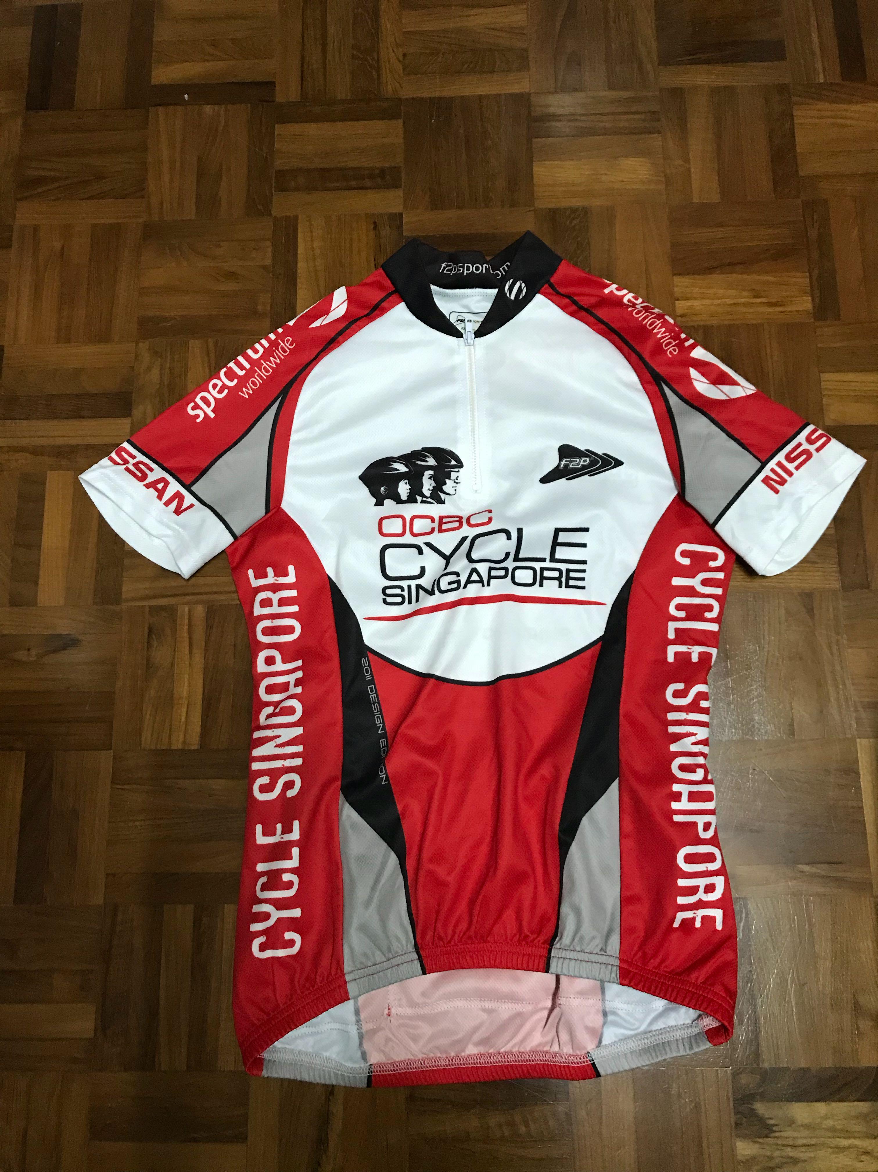 Maillot Cycliste OCBC Cycle Singapore - Sharing Saves Lives - Taille XL