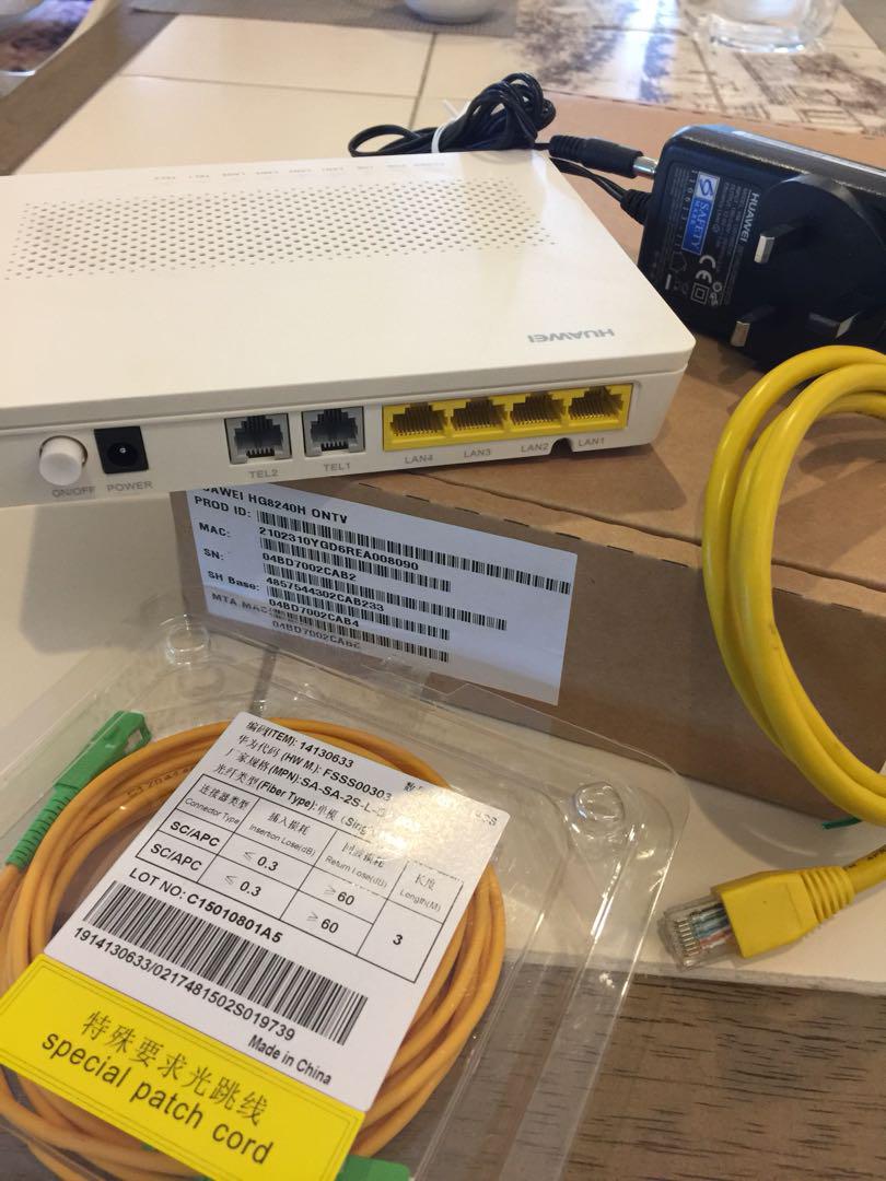 Ont Huawei Hg8204h Fibre Internet M1 Electronics Others On Carousell