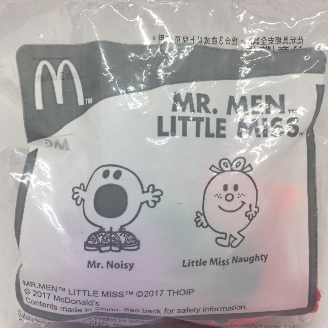 Details about   McDONALDS Mr Men Little Miss MR NOISY Little MISS NAUGHTY Toy MINT 2017 Sealed 