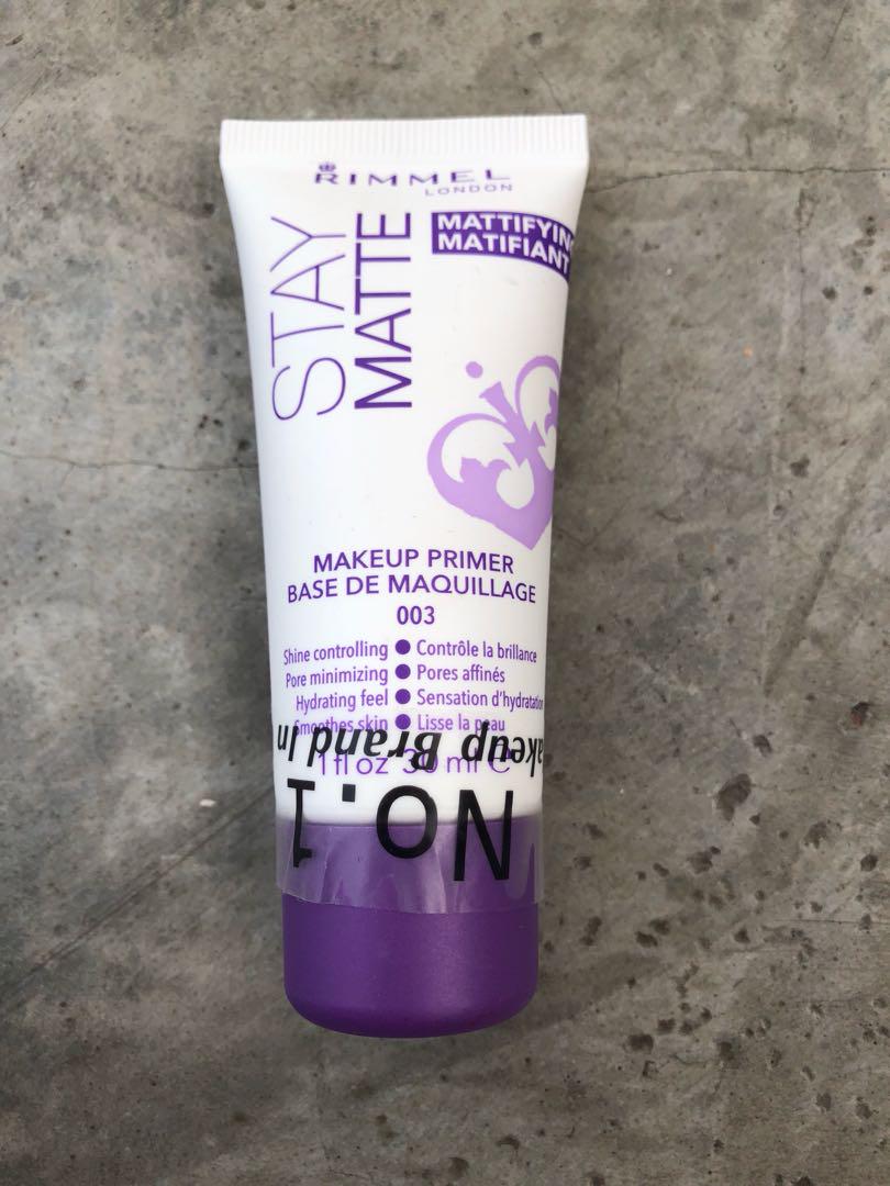rimmel stay matte primer ingredients