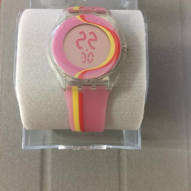 Swatch women's outlet digital watch