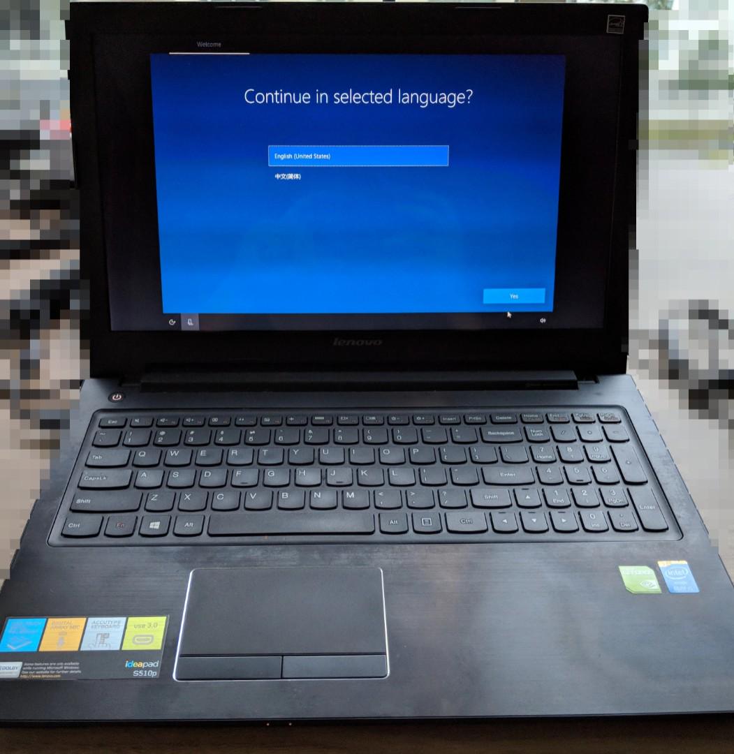 Used Lenovo S510p 15 6 Ideapad Laptop Electronics Computers Laptops On Carousell