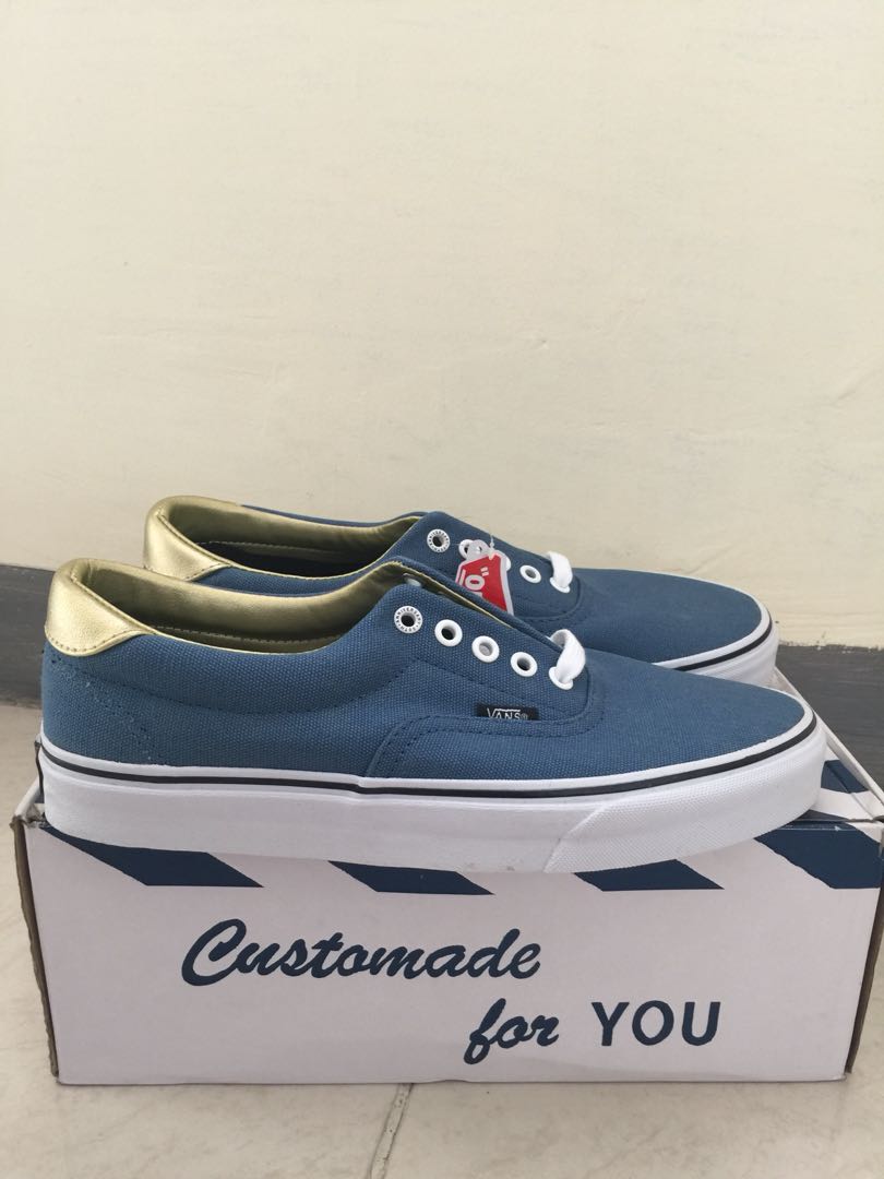 Vans era clearance navy gold