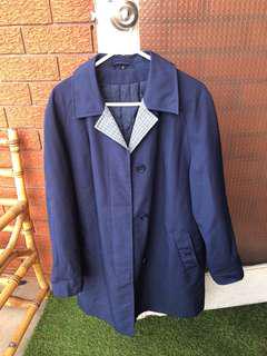 Navy coat size 12 (would fit 8-12)