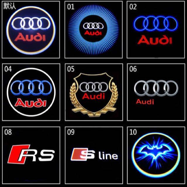 2pcs LED Car Door Welcome Light Laser Car Door Shadow Led Projector Logo  for AUDI A3 A4 A5 A6 A7 A8 R8 Q5 Q7 TT, Car Accessories, Accessories on  Carousell
