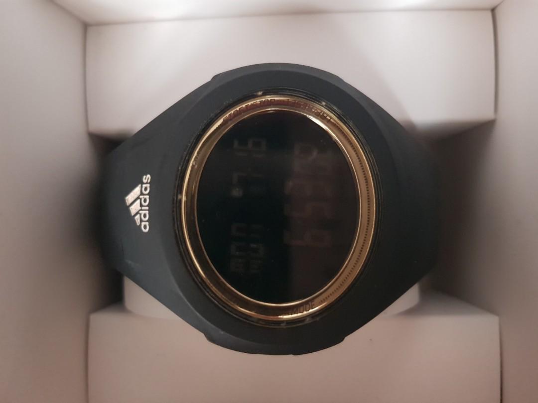 adidas watch black and gold