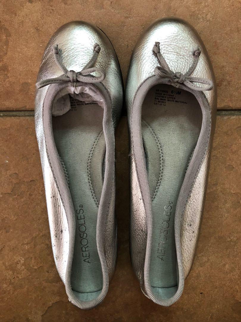 aerosoles silver flats