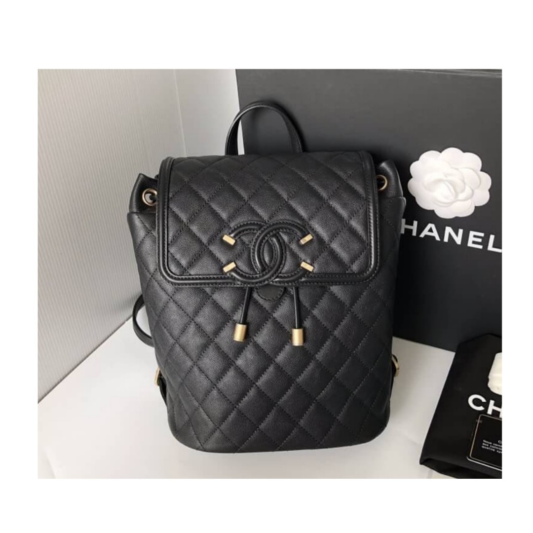 chanel filigree backpack
