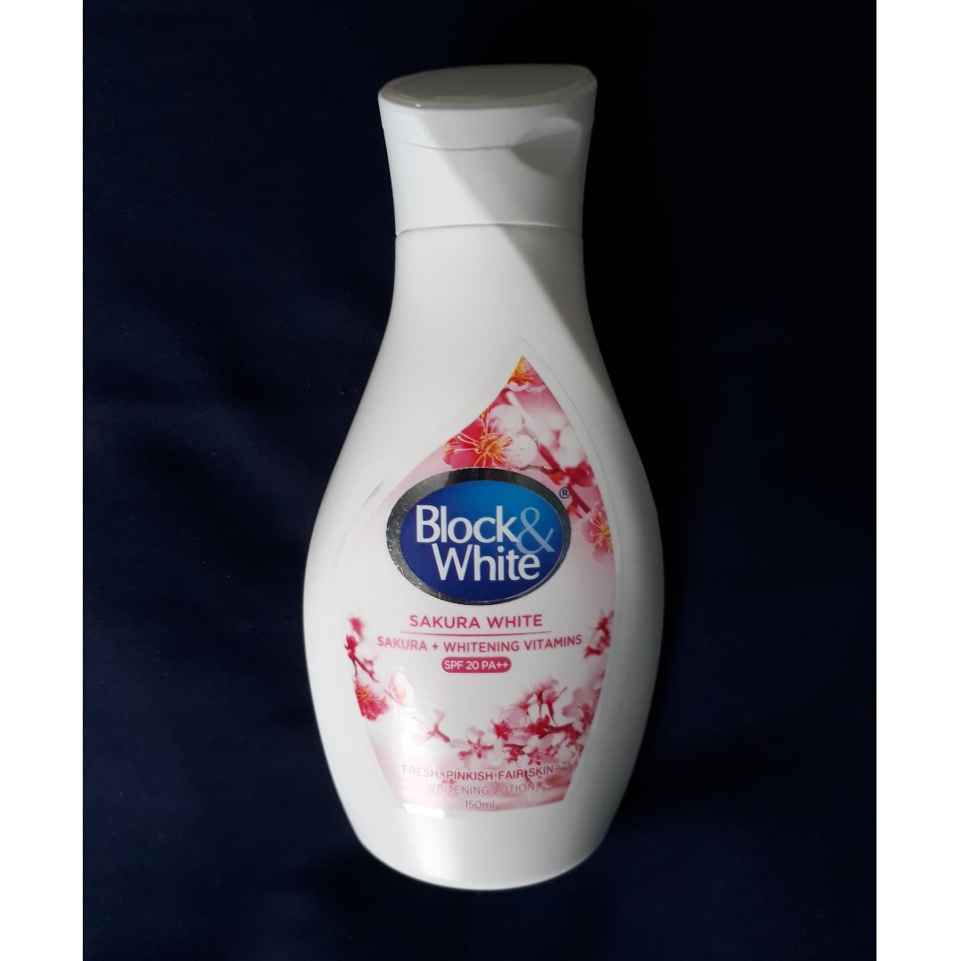 BLOCK & WHITE SAKURA WHITE LOTION 150ml, Beauty & Personal Care, Face